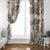 Vintage Hawaii Window Curtain Hibiscus Tapa Tribal With Hawaiian Quilt Pattern Gold - Wonder Print Shop
