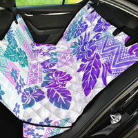 Vintage Hawaii Back Car Seat Cover Hibiscus Tapa Tribal With Hawaiian Quilt Pattern Purple LT9 - Wonder Print Shop