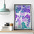 Vintage Hawaii Canvas Wall Art Hibiscus Tapa Tribal With Hawaiian Quilt Pattern Purple LT9 - Wonder Print Shop