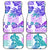 Vintage Hawaii Car Mats Hibiscus Tapa Tribal With Hawaiian Quilt Pattern Purple LT9 - Wonder Print Shop