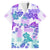 Vintage Hawaii Family Matching Summer Maxi Dress and Hawaiian Shirt Hibiscus Tapa Tribal With Hawaiian Quilt Pattern Purple - Wonder Print Shop