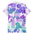 Vintage Hawaii Family Matching Summer Maxi Dress and Hawaiian Shirt Hibiscus Tapa Tribal With Hawaiian Quilt Pattern Purple - Wonder Print Shop