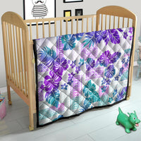 Vintage Hawaii Quilt Hibiscus Tapa Tribal With Hawaiian Quilt Pattern Purple - Wonder Print Shop