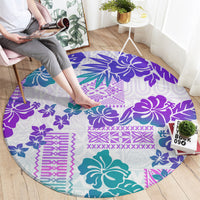 vintage-hawaii-round-carpet-hibiscus-tapa-tribal-with-hawaiian-quilt-pattern-purple