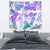 Vintage Hawaii Tapestry Hibiscus Tapa Tribal With Hawaiian Quilt Pattern Purple - Wonder Print Shop