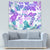 Vintage Hawaii Tapestry Hibiscus Tapa Tribal With Hawaiian Quilt Pattern Purple - Wonder Print Shop