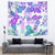 Vintage Hawaii Tapestry Hibiscus Tapa Tribal With Hawaiian Quilt Pattern Purple - Wonder Print Shop