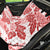 Vintage Hawaii Back Car Seat Cover Hibiscus Tapa Tribal With Hawaiian Quilt Pattern Red LT9 - Wonder Print Shop