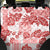 Vintage Hawaii Back Car Seat Cover Hibiscus Tapa Tribal With Hawaiian Quilt Pattern Red LT9 - Wonder Print Shop