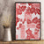 Vintage Hawaii Canvas Wall Art Hibiscus Tapa Tribal With Hawaiian Quilt Pattern Red LT9 - Wonder Print Shop