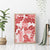Vintage Hawaii Canvas Wall Art Hibiscus Tapa Tribal With Hawaiian Quilt Pattern Red LT9 - Wonder Print Shop