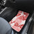 Vintage Hawaii Car Mats Hibiscus Tapa Tribal With Hawaiian Quilt Pattern Red LT9 - Wonder Print Shop