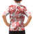 Vintage Hawaii Family Matching Summer Maxi Dress and Hawaiian Shirt Hibiscus Tapa Tribal With Hawaiian Quilt Pattern Red - Wonder Print Shop