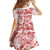 Vintage Hawaii Family Matching Summer Maxi Dress and Hawaiian Shirt Hibiscus Tapa Tribal With Hawaiian Quilt Pattern Red - Wonder Print Shop