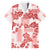Vintage Hawaii Family Matching Summer Maxi Dress and Hawaiian Shirt Hibiscus Tapa Tribal With Hawaiian Quilt Pattern Red - Wonder Print Shop