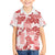 Vintage Hawaii Family Matching Summer Maxi Dress and Hawaiian Shirt Hibiscus Tapa Tribal With Hawaiian Quilt Pattern Red - Wonder Print Shop