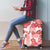 Vintage Hawaii Luggage Cover Hibiscus Tapa Tribal With Hawaiian Quilt Pattern Red - Wonder Print Shop