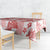 Vintage Hawaii Tablecloth Hibiscus Tapa Tribal With Hawaiian Quilt Pattern Red - Wonder Print Shop