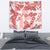 Vintage Hawaii Tapestry Hibiscus Tapa Tribal With Hawaiian Quilt Pattern Red - Wonder Print Shop