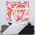 Vintage Hawaii Tapestry Hibiscus Tapa Tribal With Hawaiian Quilt Pattern Red - Wonder Print Shop