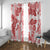 Vintage Hawaii Window Curtain Hibiscus Tapa Tribal With Hawaiian Quilt Pattern Red - Wonder Print Shop