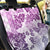 Vintage Hawaii Back Car Seat Cover Hibiscus Tapa Tribal With Hawaiian Quilt Pattern Violet LT9 - Wonder Print Shop