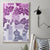 Vintage Hawaii Canvas Wall Art Hibiscus Tapa Tribal With Hawaiian Quilt Pattern Violet LT9 - Wonder Print Shop