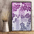 Vintage Hawaii Canvas Wall Art Hibiscus Tapa Tribal With Hawaiian Quilt Pattern Violet LT9 - Wonder Print Shop