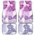 Vintage Hawaii Car Mats Hibiscus Tapa Tribal With Hawaiian Quilt Pattern Violet LT9 - Wonder Print Shop
