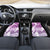 Vintage Hawaii Car Mats Hibiscus Tapa Tribal With Hawaiian Quilt Pattern Violet LT9 - Wonder Print Shop