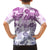 Vintage Hawaii Family Matching Summer Maxi Dress and Hawaiian Shirt Hibiscus Tapa Tribal With Hawaiian Quilt Pattern Violet - Wonder Print Shop