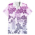 Vintage Hawaii Family Matching Summer Maxi Dress and Hawaiian Shirt Hibiscus Tapa Tribal With Hawaiian Quilt Pattern Violet - Wonder Print Shop