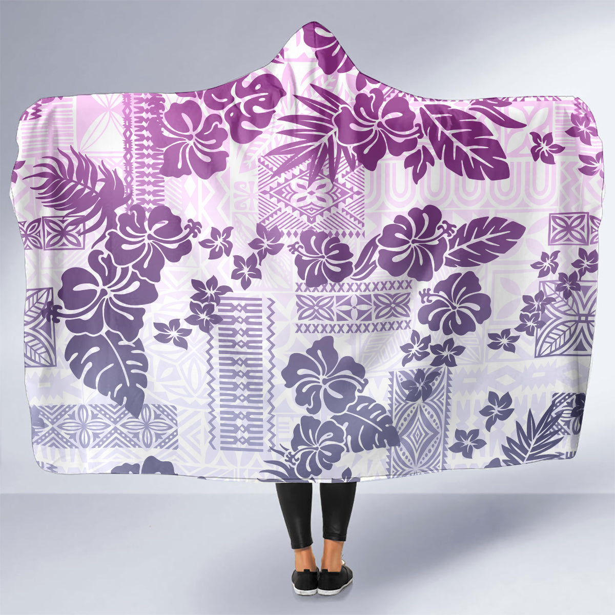 vintage-hawaii-hooded-blanket-hibiscus-tapa-tribal-with-hawaiian-quilt-pattern-violet