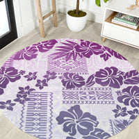 vintage-hawaii-round-carpet-hibiscus-tapa-tribal-with-hawaiian-quilt-pattern-violet