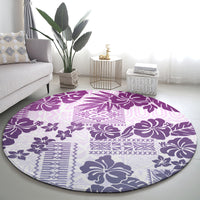 vintage-hawaii-round-carpet-hibiscus-tapa-tribal-with-hawaiian-quilt-pattern-violet
