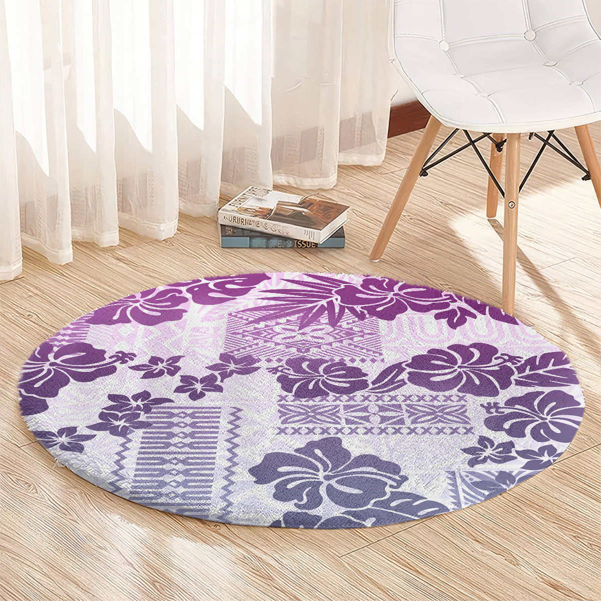 vintage-hawaii-round-carpet-hibiscus-tapa-tribal-with-hawaiian-quilt-pattern-violet