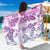 Vintage Hawaii Sarong Hibiscus Tapa Tribal With Hawaiian Quilt Pattern Violet - Wonder Print Shop