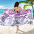 Vintage Hawaii Sarong Hibiscus Tapa Tribal With Hawaiian Quilt Pattern Violet - Wonder Print Shop