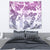 Vintage Hawaii Tapestry Hibiscus Tapa Tribal With Hawaiian Quilt Pattern Violet - Wonder Print Shop