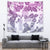 Vintage Hawaii Tapestry Hibiscus Tapa Tribal With Hawaiian Quilt Pattern Violet - Wonder Print Shop