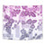 Vintage Hawaii Tapestry Hibiscus Tapa Tribal With Hawaiian Quilt Pattern Violet - Wonder Print Shop