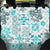 Hawaii Tapa Tribal Back Car Seat Cover With Hawaiian Quilt Pattern Aqua LT9 - Wonder Print Shop