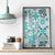 Hawaii Tapa Tribal Canvas Wall Art With Hawaiian Quilt Pattern Aqua LT9 - Wonder Print Shop