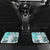 Hawaii Tapa Tribal Car Mats With Hawaiian Quilt Pattern Aqua LT9 - Wonder Print Shop