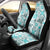 Hawaii Tapa Tribal Car Seat Cover With Hawaiian Quilt Pattern Aqua LT9 - Wonder Print Shop