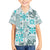 Hawaii Tapa Tribal Kid Hawaiian Shirt With Hawaiian Quilt Pattern Aqua - Wonder Print Shop