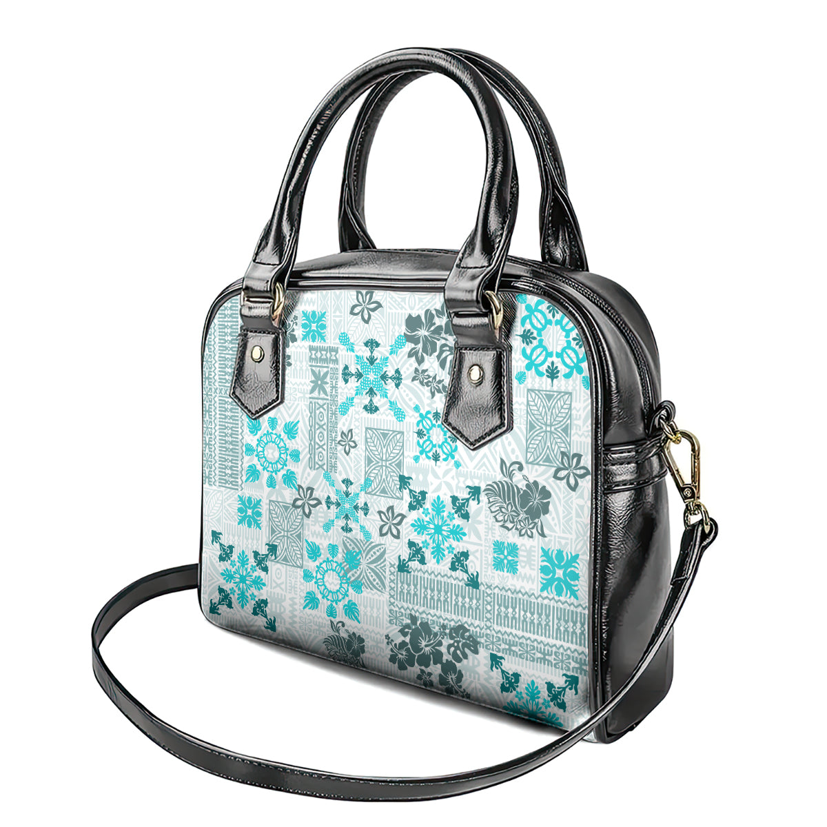 hawaii-tapa-tribal-shoulder-handbag-with-hawaiian-quilt-pattern-aqua