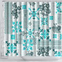 hawaii-tapa-tribal-shower-curtain-with-hawaiian-quilt-pattern-aqua