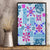 Hawaii Tapa Tribal Canvas Wall Art With Hawaiian Quilt Pattern Blue LT9 - Wonder Print Shop