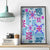 Hawaii Tapa Tribal Canvas Wall Art With Hawaiian Quilt Pattern Blue LT9 - Wonder Print Shop